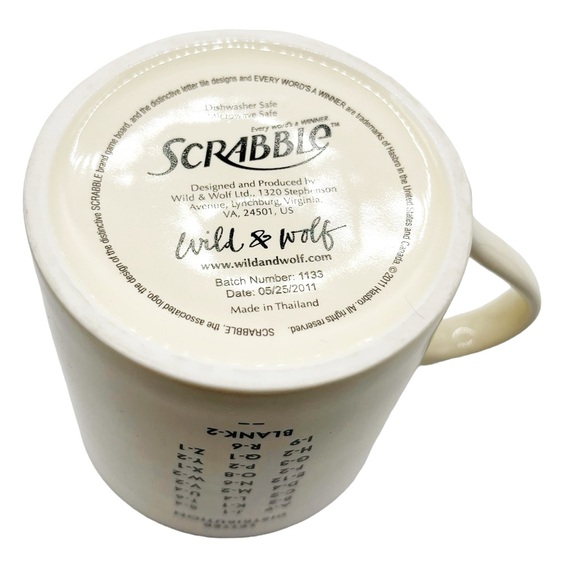 Wild & Wolf Scrabble Mug “R” - Picture 4 of 11